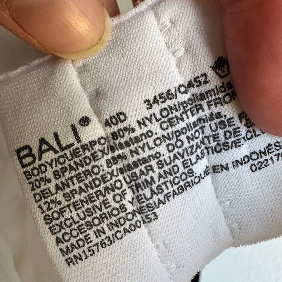 Bali white 40D bra - Picture 3 of 4